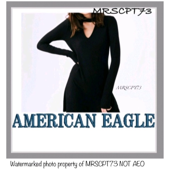 3/$19 American Eagle Soft N Sexy Plush ribbed keyhole long sleeve Tunic blouse - Picture 4 of 13